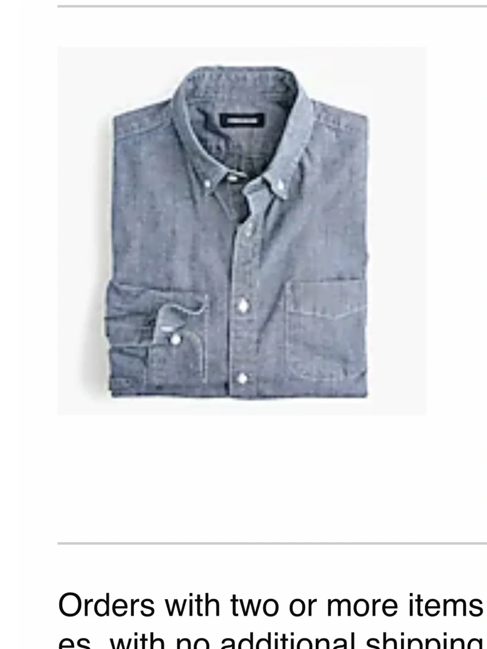 J.Crew Men’s Chambray Shirt